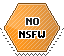 No NSFW Stamp hexagonal stamp